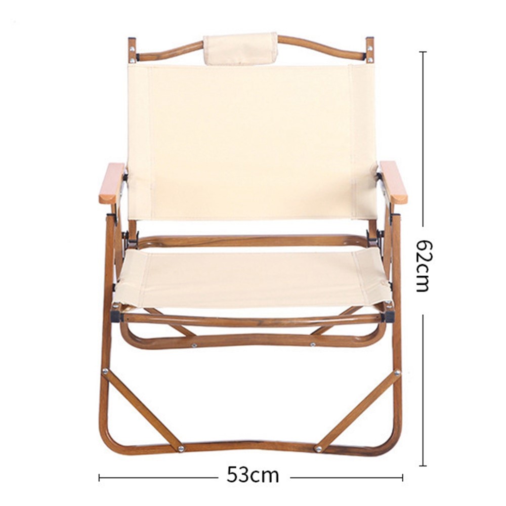 DESERT&FOX Folding Outdoor Portable Aluminum Chair for Outside Camping Hiking Tent Fishing Sports, Size: S - Army Green-7