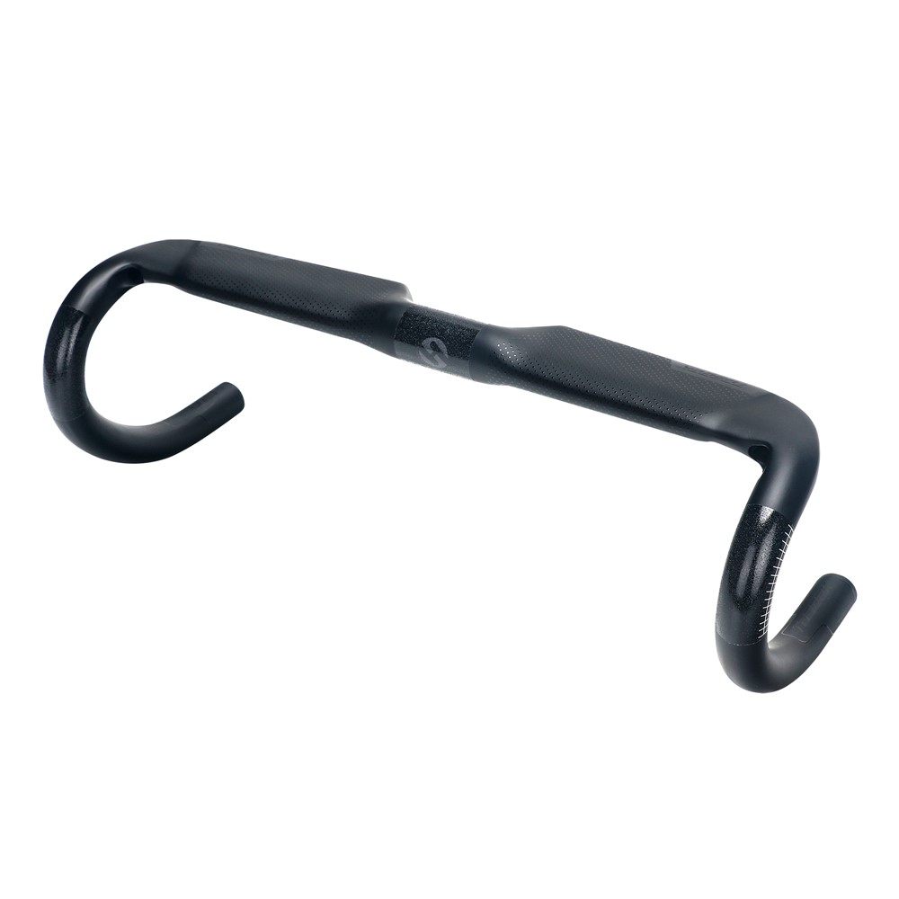 TOSEEK TR-3000 Carbon Fiber Handlebar Road Bike Drop Bent Handle Bar 31.8mm 400mm - Black-5