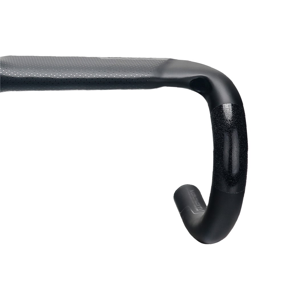 TOSEEK TR-3000 Carbon Fiber Handlebar Road Bike Drop Bent Handle Bar 31.8mm 400mm - Black-7