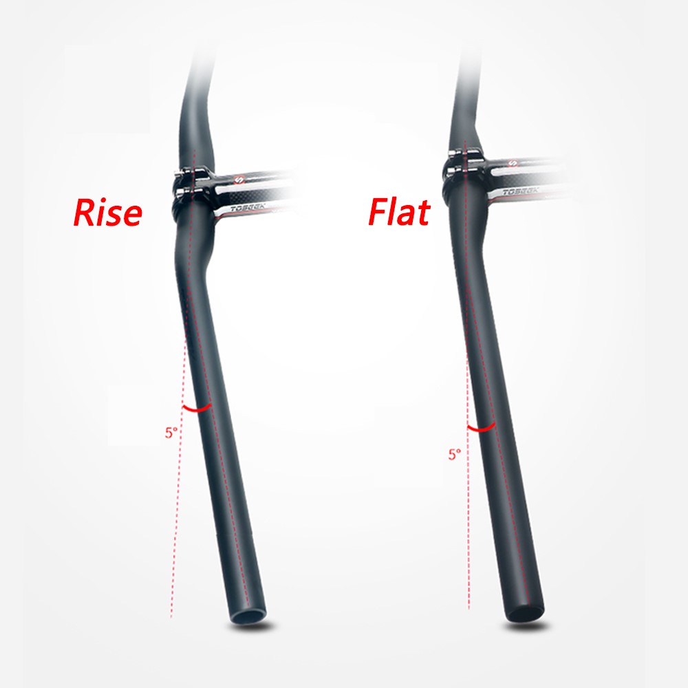 TOSEEK 31.8mm Bike Handlebar Full Carbon Fiber Handle Bar Bicycle Part - Flat Handlebar 760mm-4