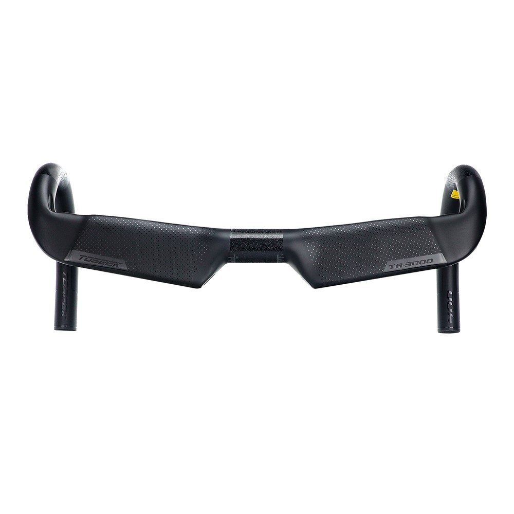 TOSEEK TR-3000 Carbon Handlebar 31.8mm 440mm Road Bike Drop Bent Handle Bar Bicycle Bar Accessories - Black-3