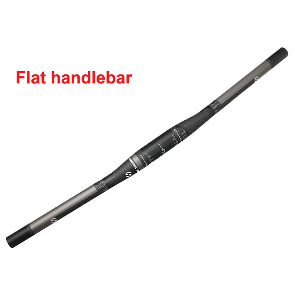 TOSEEK 31.8mm Full Carbon Fiber Handlebar MTB Mountain Bike Bicycle Part - Flat Handlebar 620mm-3