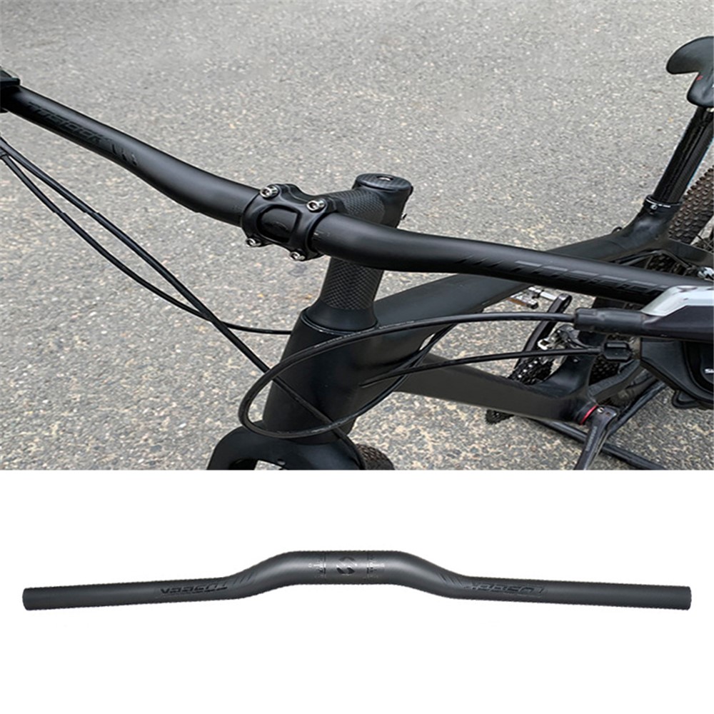 TOSEEK Full Carbon Fiber Riser Handlebar Part 31.8mm Montain Bike Bar - Rise Handlebar 760mm-1