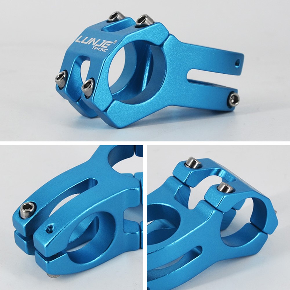 LUNJE XT-A089 Ultralight MTB Bike Stem Aluminum Alloy Bicycle Handlebar Stem, 31.8*45mm - Blue-2