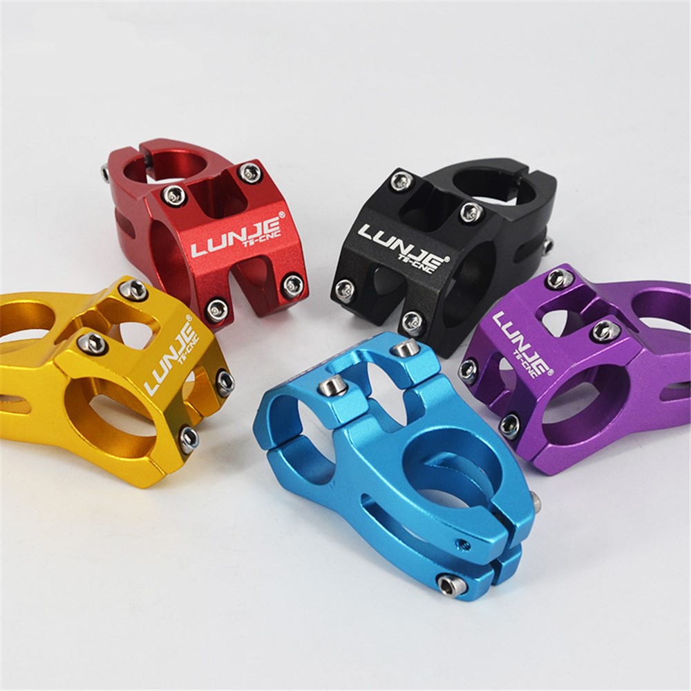 LUNJE XT-A089 Ultralight MTB Bike Stem Aluminum Alloy Bicycle Handlebar Stem, 31.8*45mm - Blue-3