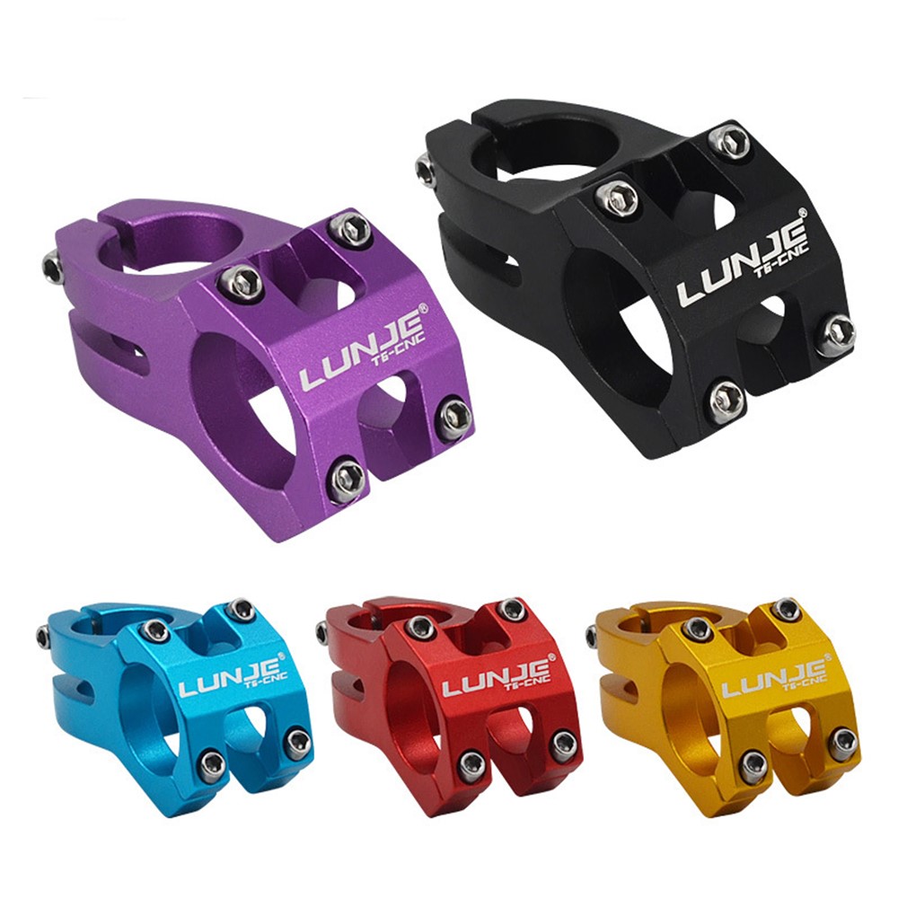 LUNJE XT-A089 Ultralight MTB Bike Stem Aluminum Alloy Bicycle Handlebar Stem, 31.8*45mm - Purple-5