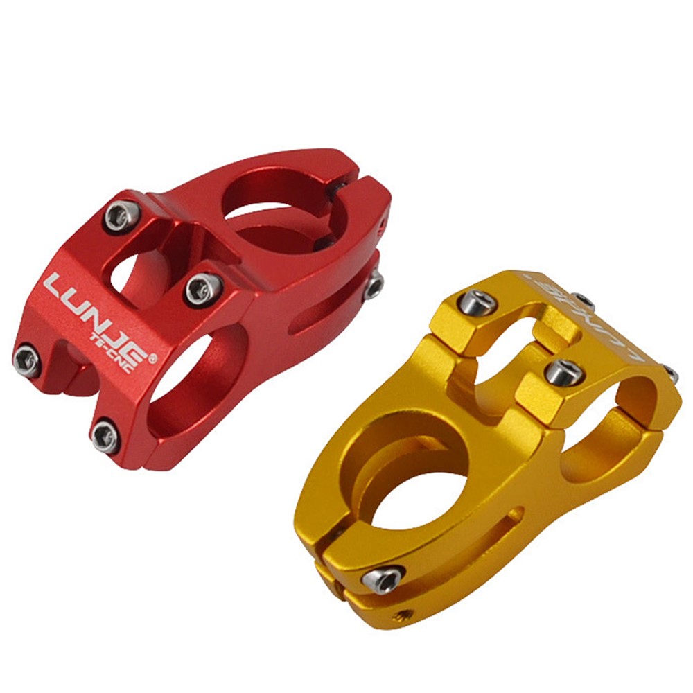 LUNJE XT-A089 Ultralight MTB Bike Stem Aluminum Alloy Bicycle Handlebar Stem, 31.8*45mm - Red-4