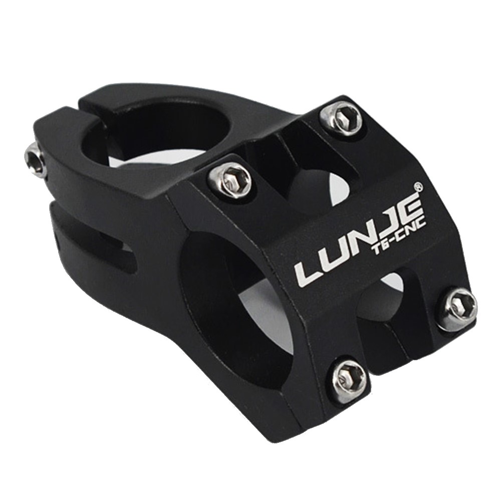 LUNJE XT-A089 Ultralight MTB Bike Stem Aluminum Alloy Bicycle Handlebar Stem, 31.8*45mm - Black-1