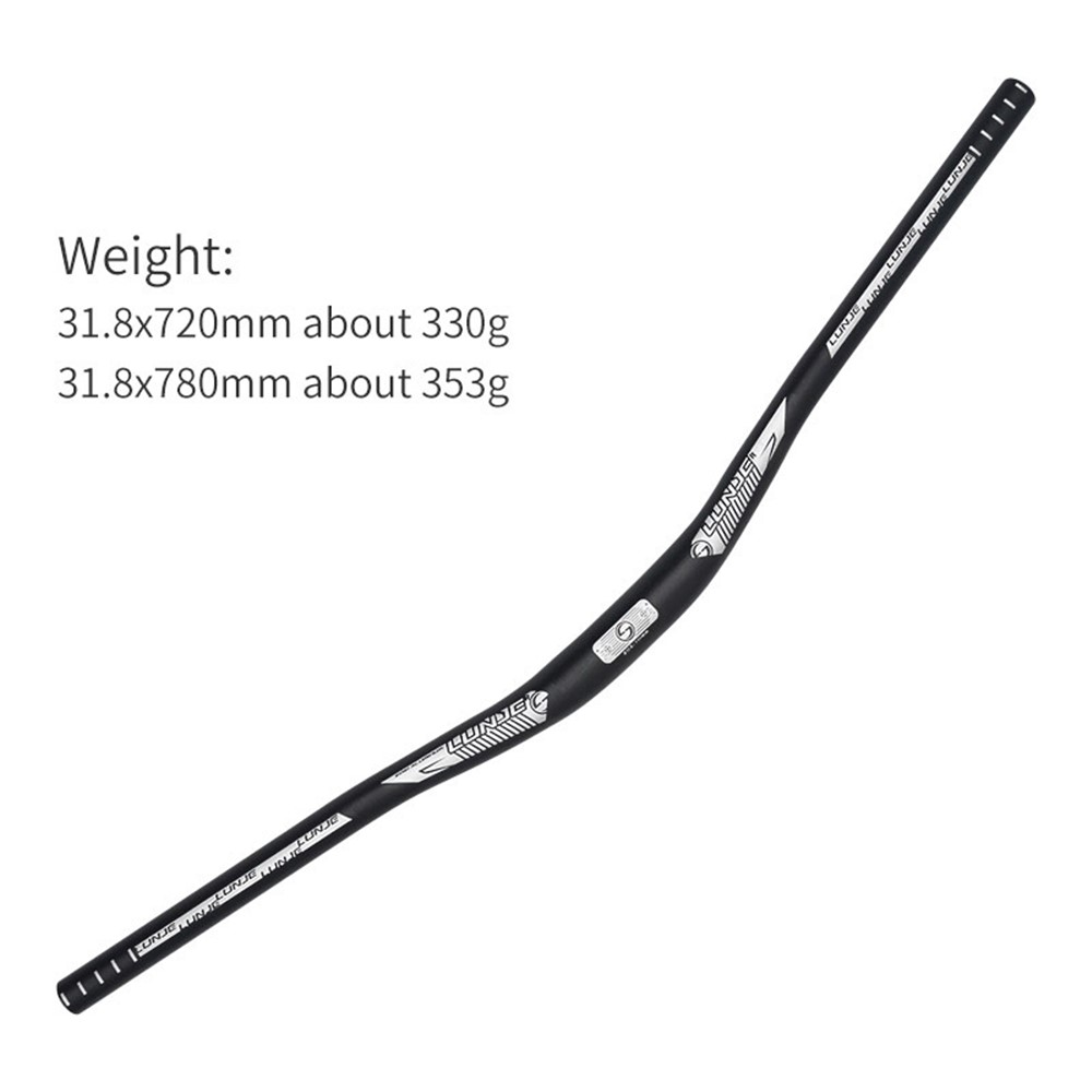 LUNJE XT-L021 MTB Bike Swallow Handlebar Bicycle Aluminum Alloy Mountain Road Bike Handle Bar - 31.8*720mm/Red-4
