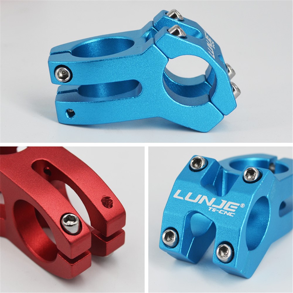 LUNJE XT-A089-2 Aluminum Alloy MTB Bike Stem Hollow Bicycle Handlebar Stem, 25.4mm - Purple-2