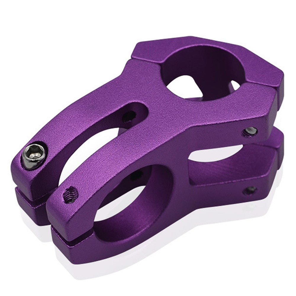 LUNJE XT-A089-2 Aluminum Alloy MTB Bike Stem Hollow Bicycle Handlebar Stem, 25.4mm - Purple-3