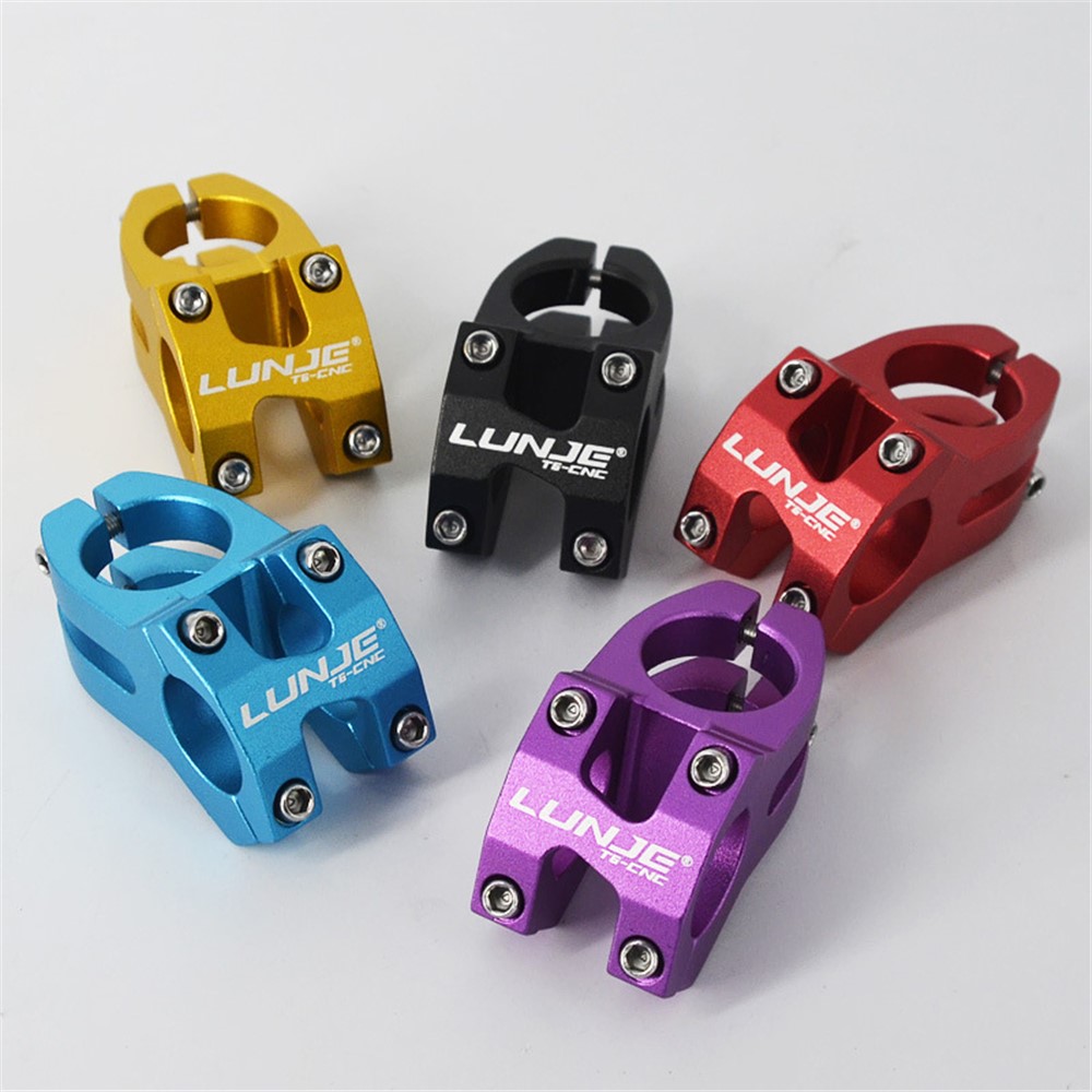 LUNJE XT-A089-2 Aluminum Alloy MTB Bike Stem Hollow Bicycle Handlebar Stem, 25.4mm - Purple-5