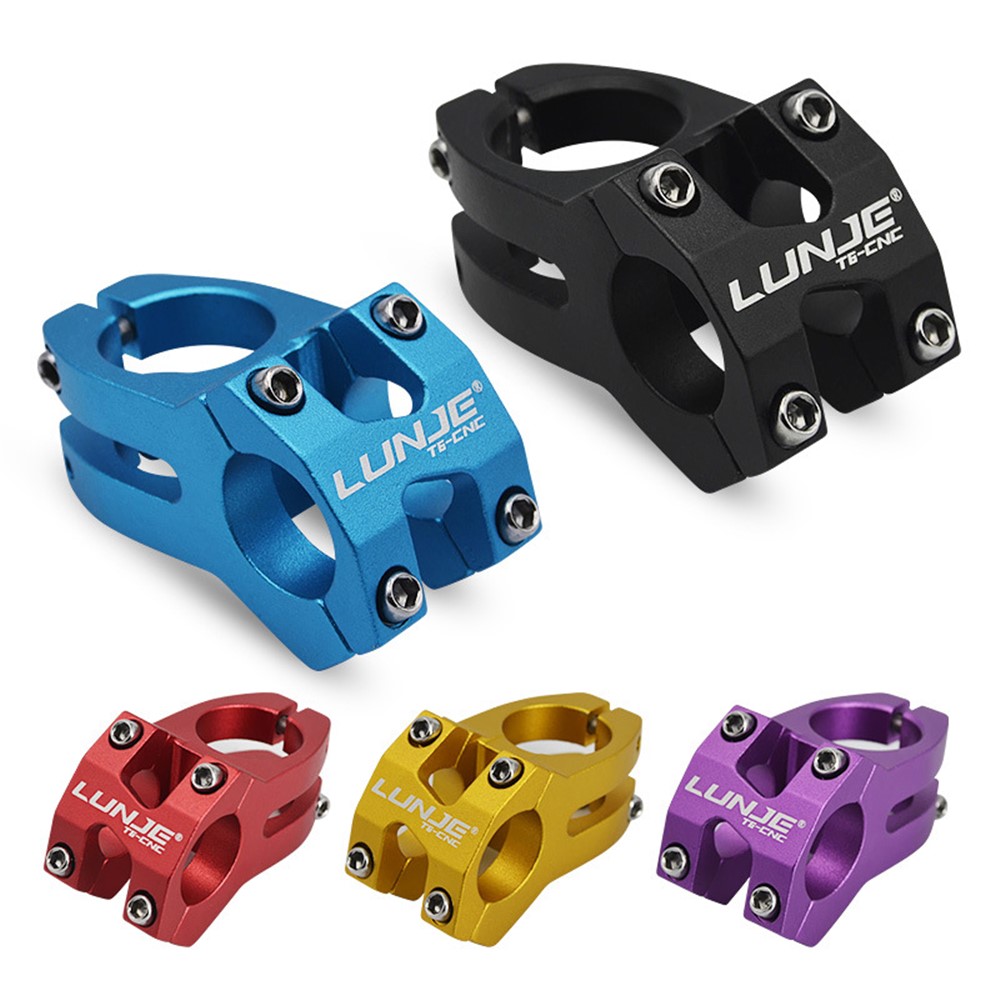 LUNJE XT-A089-2 Aluminum Alloy MTB Bike Stem Hollow Bicycle Handlebar Stem, 25.4mm - Purple-6