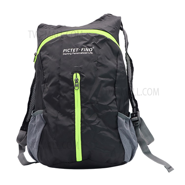 PICTET.FINO RH28 Foldable Breathable Outdoor Backpack Waterproof Travel Sackpack - Black-1