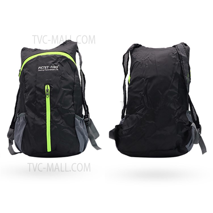 PICTET.FINO RH28 Foldable Breathable Outdoor Backpack Waterproof Travel Sackpack - Black-9