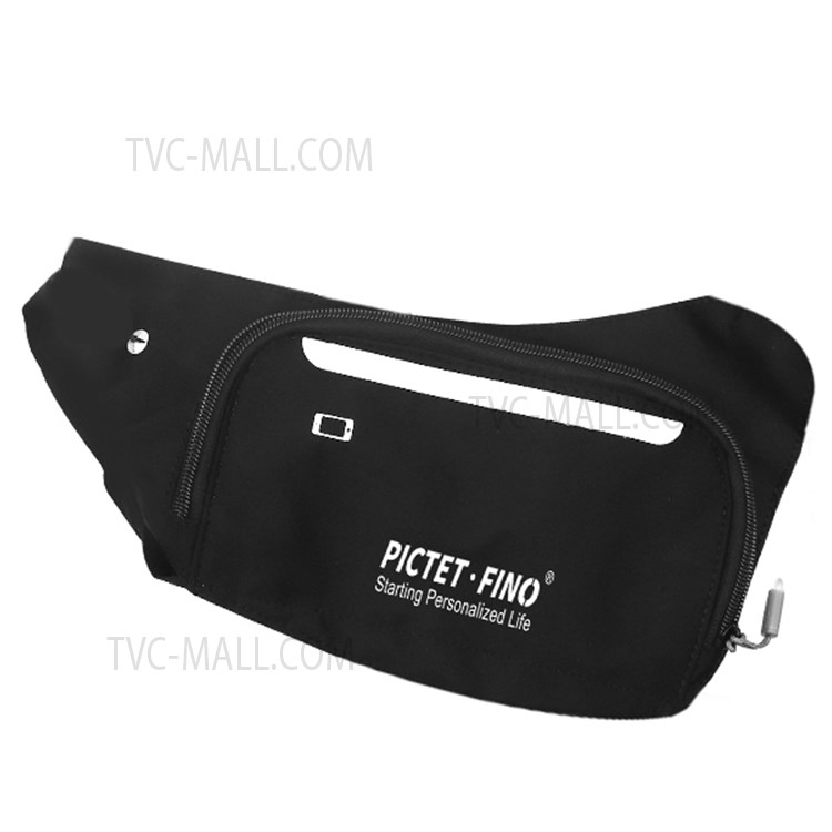 PICTET.FINO RH69 Ultra-thin Outdoor Sports Chest Bag Single Shoulder Bag with Earphone Hole - Black-1