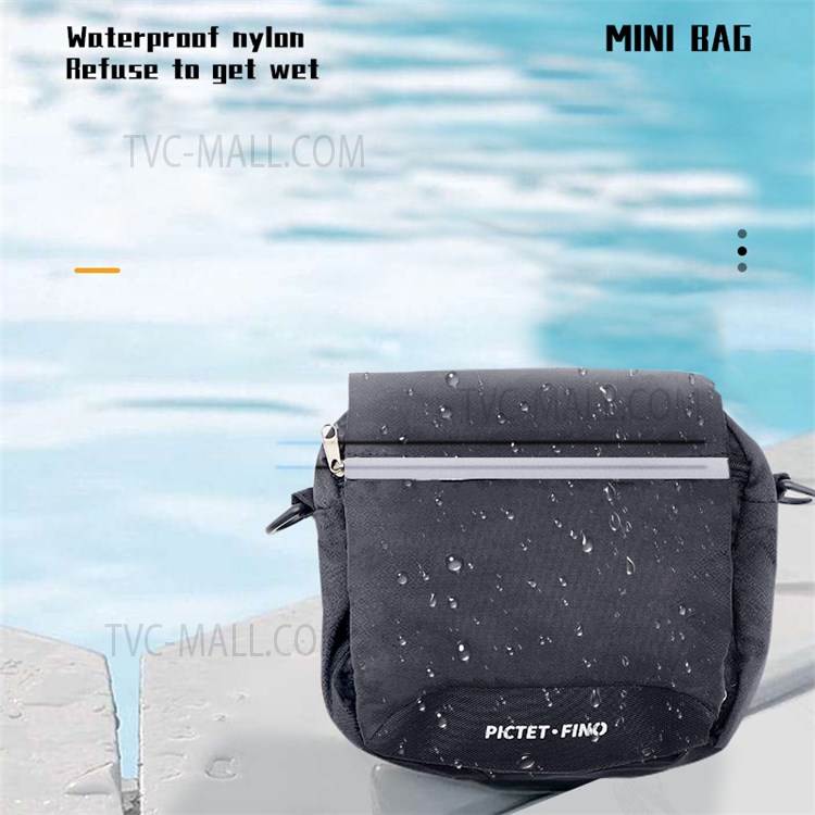 PICTET.FINO RH85 Multifunctional Portable Outdoor Travel Shoulder Bag Pouch Camping Hiking Shopping Mini Bag Backpack - Black-6