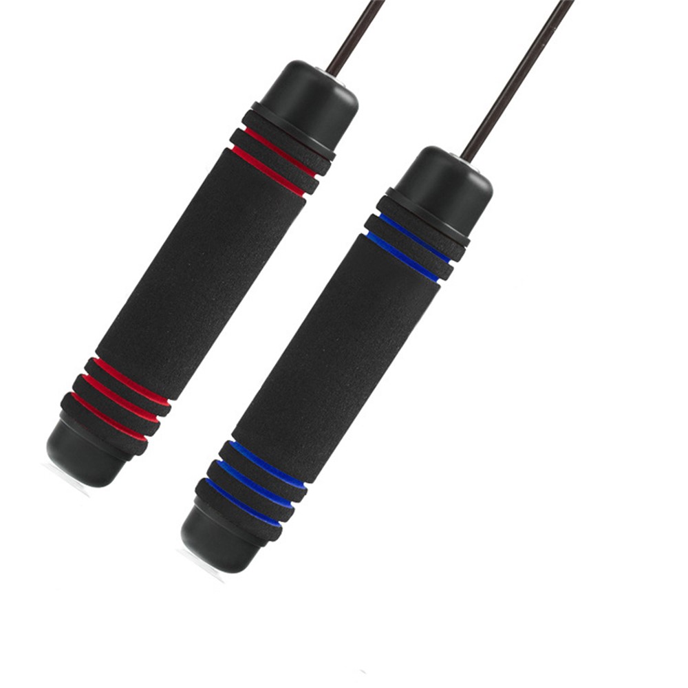 A09 Jump Rope Adjustable Length PVC Steel Wire Skipping Rope for Adult Student Exercise Workout - Red-7