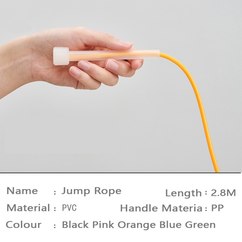 A8 Lightweight PVC Jump Rope with Slim Handles Skipping Rope for Workout Fitness - Pink-6