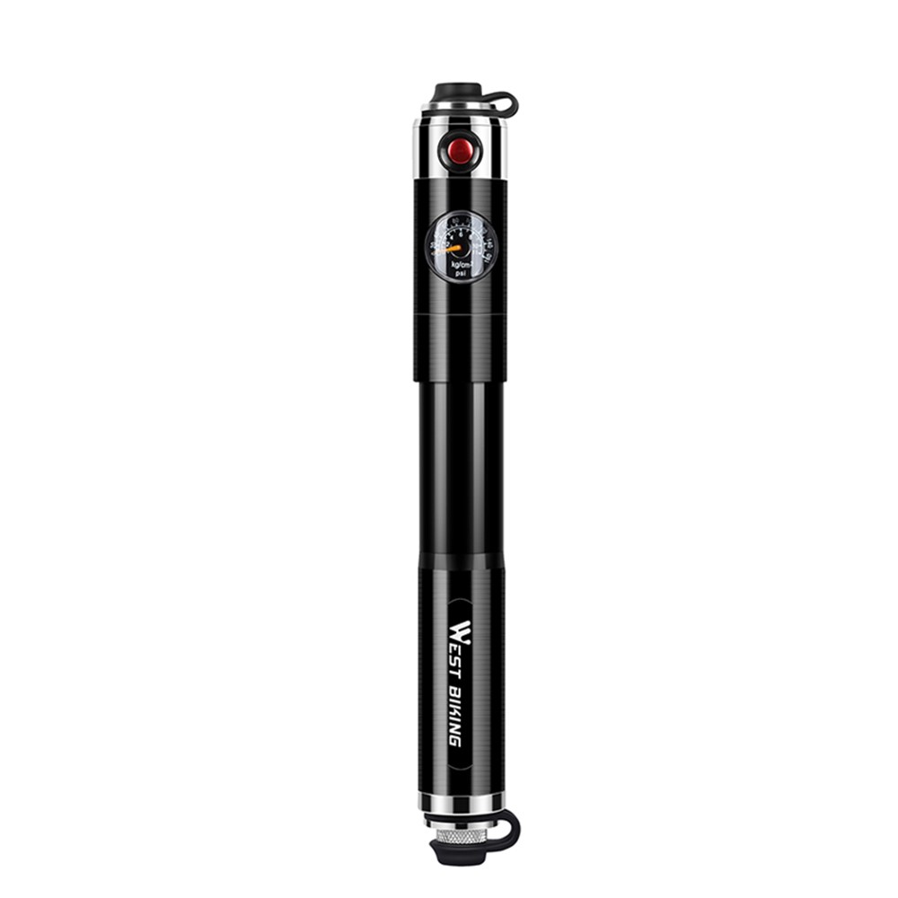 WEST BIKING Lightweight High-pressure Mini Pocket Inflator A/V and F/V Universal Inflation Pump-12