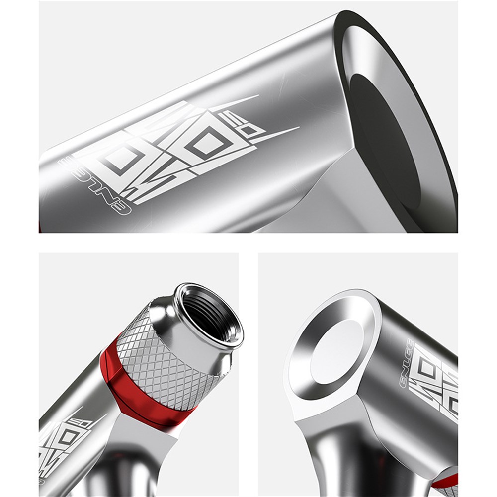 ENLEE Universal Bicycle Mini CO2 Pump Cartridge Nozzle Bike Fast Air Inflator Schrader/Presta Valve Nozzle - Silver-7