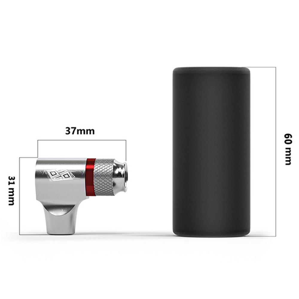 ENLEE Universal Bicycle Mini CO2 Pump Cartridge Nozzle Bike Fast Air Inflator Schrader/Presta Valve Nozzle - Silver-9