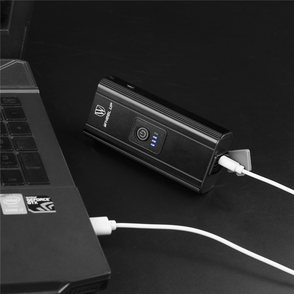 WHEEL UP USB Rechargeable Bike Cycling LED Front Light 4 Modes Rainproof Bicycle Safety Light-6