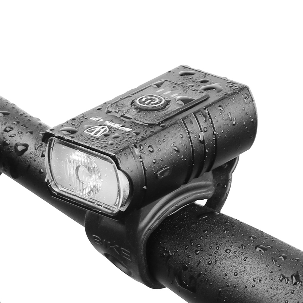 WHEEL UP USB Rechargeable Bike Cycling LED Front Light 4 Modes Rainproof Bicycle Safety Light-8