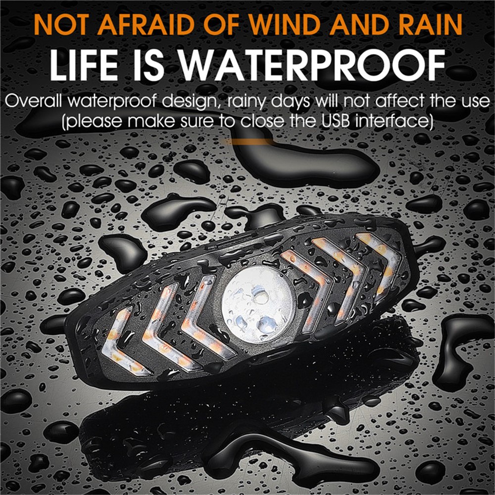 WEST BIKING YP0701313 Rechargeable Bike LED Tail Light Remote Control Bicycle Cycling Turn Signal Warning Rear Lamp with Horn Reminder Tone-6