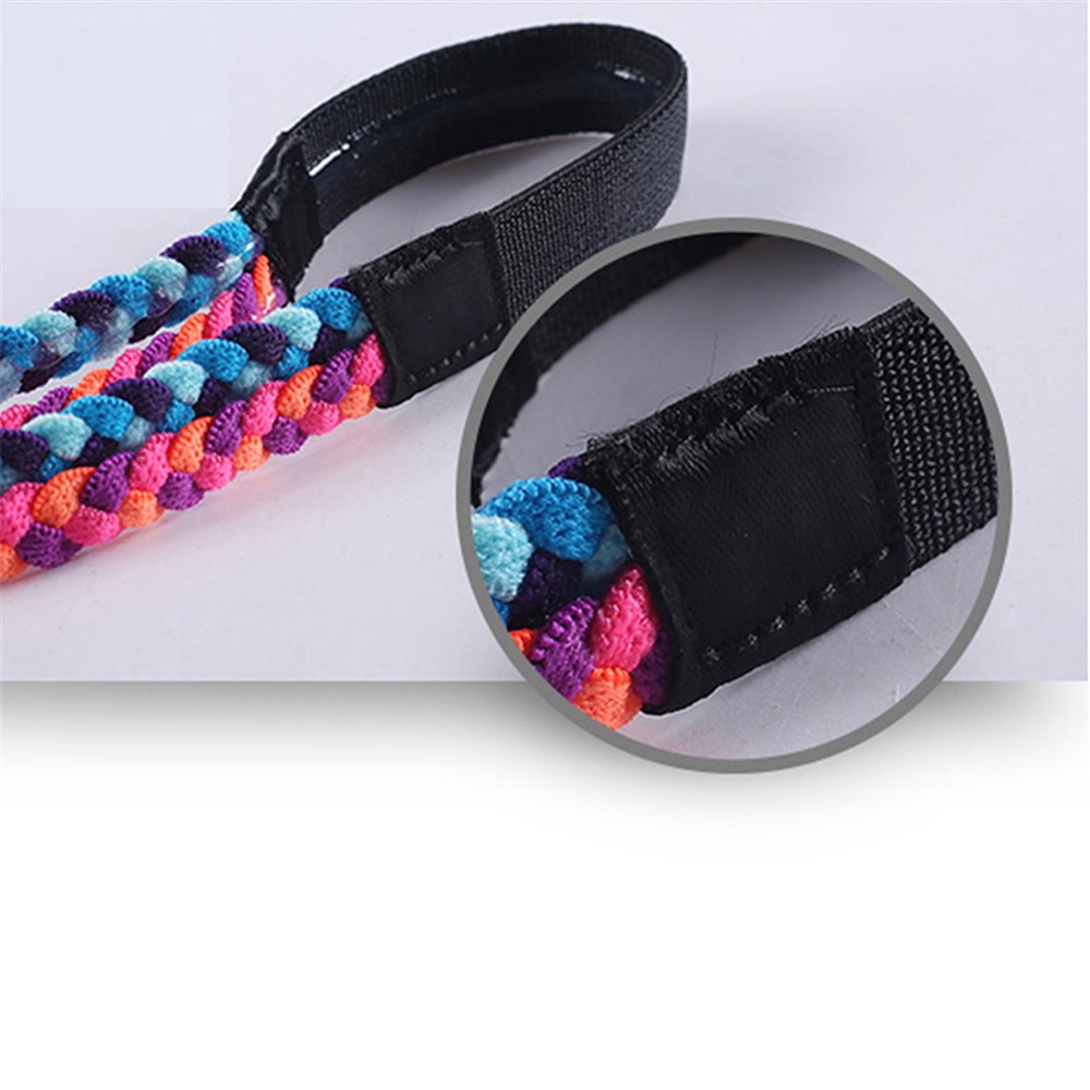 A8 Sports Running Yoga Fitness Braid Headband Unisex Non-Slip Plait Design Hair Band Sweatband - Orange/Blue-6
