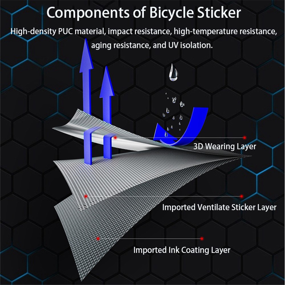 ENLEE Bike Stickers for Frame Protection Waterproof Bicycle Tape Mountain Bike Scratch Resistant Stickers Set Frame Guard Accessories - Chimpanzee-4