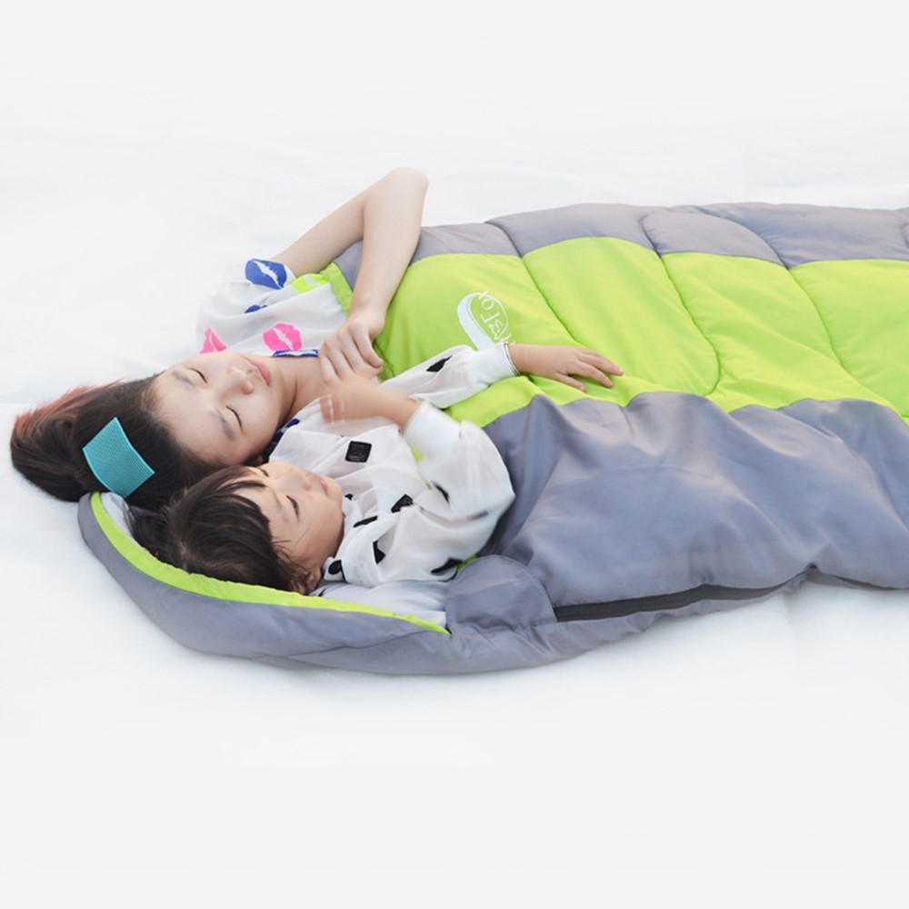DESERT&FOX 1KG Summer Sleeping Bag Camping Sleeping Pad for Outdoor Hiking, Backpacking, Traveling, Office, Home - Orange/Grey-5