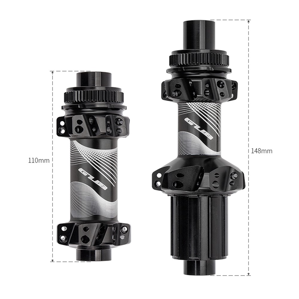 GUB 1531-148 28-Hole Aluminum Alloy MTB Axle Hub Set Thru-Axle Front & Rear Hub Lightweight Disc Brake Bearing Hub for Cycling Riding-9