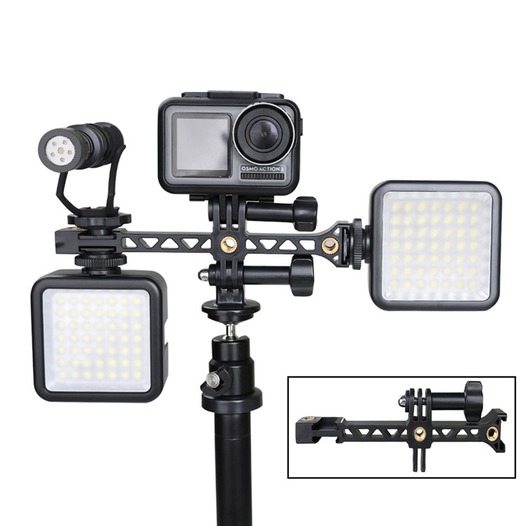 RCSTQ Universal Cold Shoe Screw Interface Expansion Mount Rack Holder for OSMO Pocket Action Gopro Camera-1