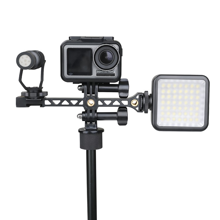 RCSTQ Universal Cold Shoe Screw Interface Expansion Mount Rack Holder for OSMO Pocket Action Gopro Camera-6