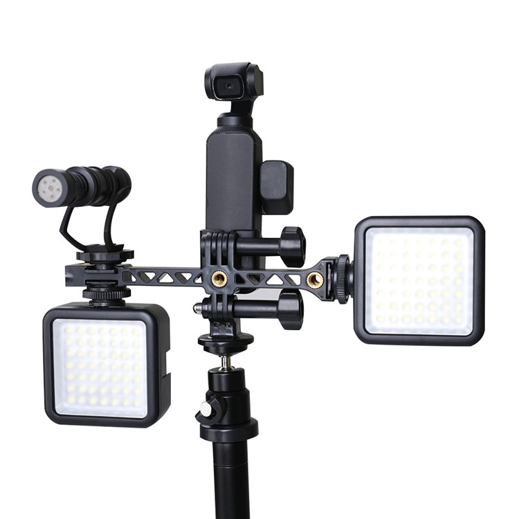 RCSTQ Universal Cold Shoe Screw Interface Expansion Mount Rack Holder for OSMO Pocket Action Gopro Camera-8