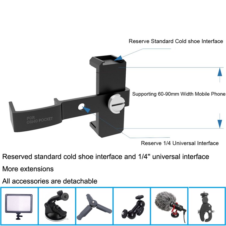 Mobile Phone Fixed Bracket Holder for DJI Osmo Pocket Camera-4