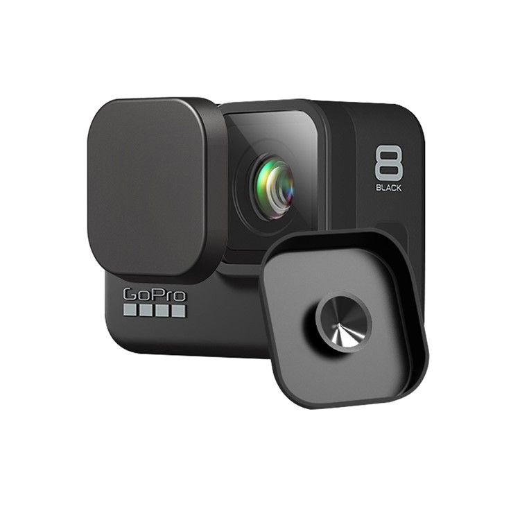 Capa Protetora Lente De Silicone Com O Copo De Sucção Para Gopro Herói 8 Câmara Acção Preto-2