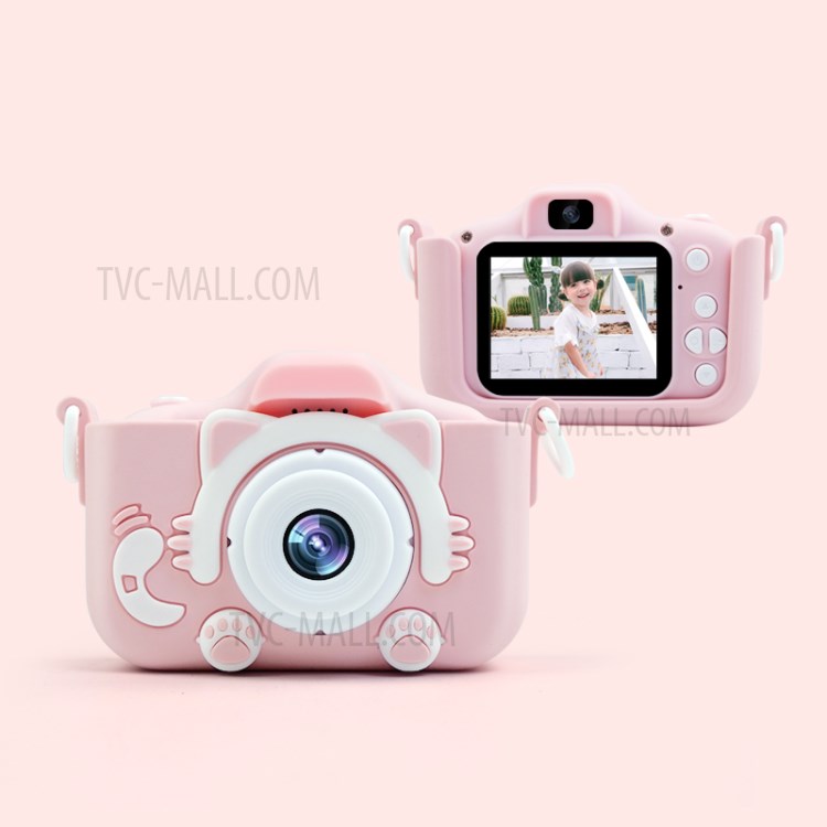X2c Niños Pantalla De 2.0 Pulgadas Cámara De Fotos Digital De Vídeo Juego De La Cámara 1080P De Los Niños Con La Batería 400mAh - Rosado-6