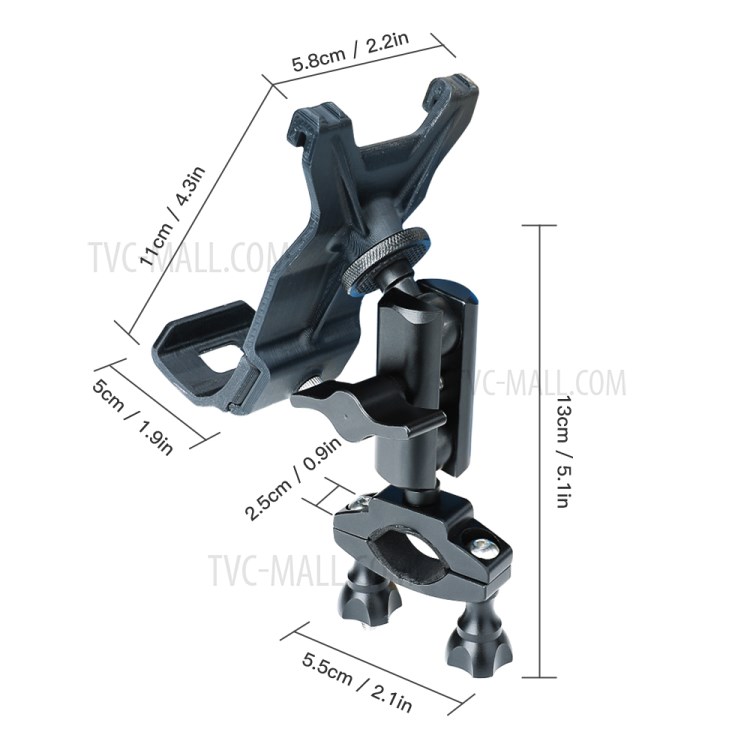 RCSTQ Remote Controlle Porta Del Telecomando Telefono Fissata a Montaggio Fisso Per Dji Mavic Aria 2 Drone-8