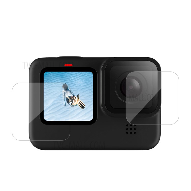 AT1090 3Pcs/Set Tempered Glass Screen Protectors Lens Film for GoPro Hero9-2