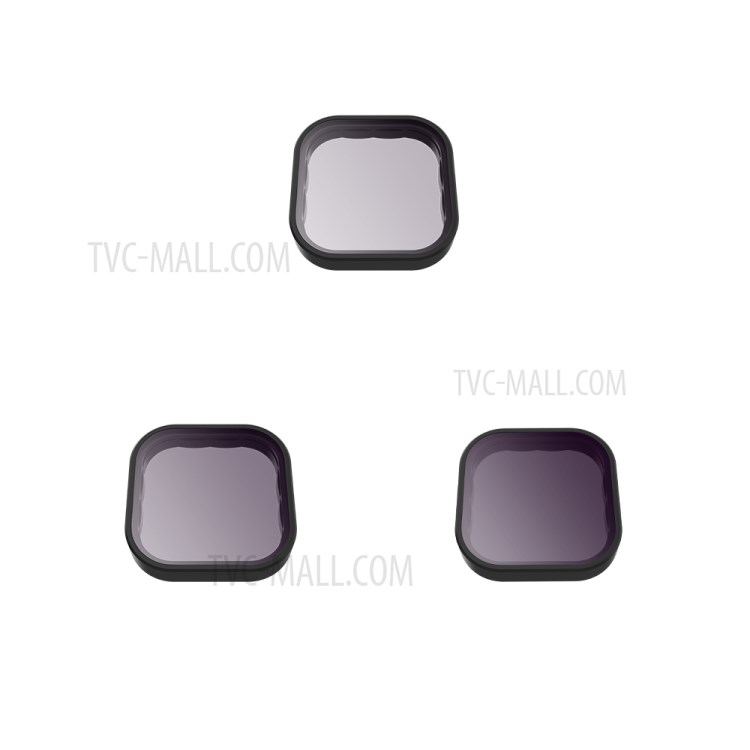 Filtro De 3 En-1 ND8 + ND16 + ND32 Para Telesin Gopro Hero9 Accesorios De Cámara Negra-6