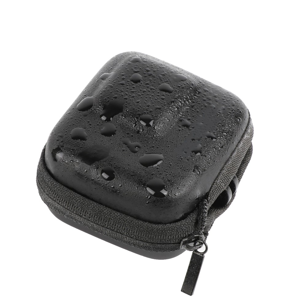 Caja De Almacenamiento Con Cremallera Medio Abierta Mini EVA Acción Cámara Contenedor Para Telesin Gopro Hero9 Accesorios De Cámara Negra-3