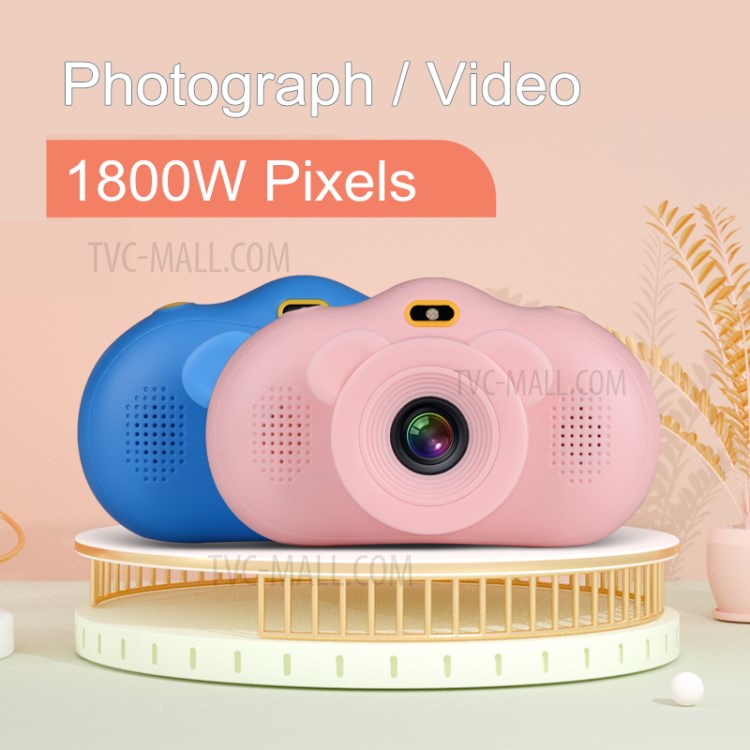 A13 2.0inch HD Screen Kids Video Camera Camcorder with Flashlight Children Toy Gift - Pink-3