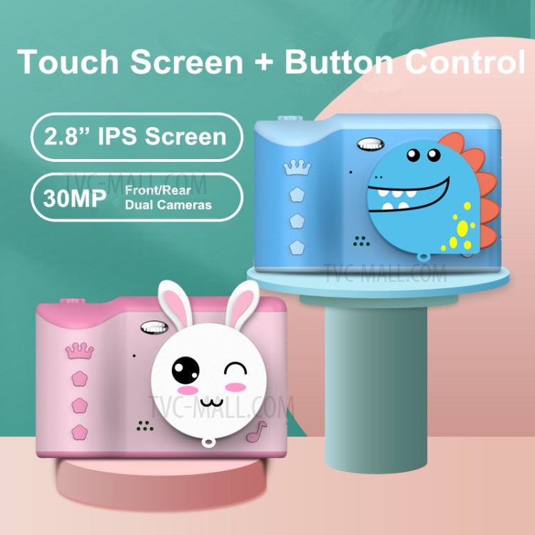 A15 Portable Kids Camera with 2.8" Touching Screen - Blue-5
