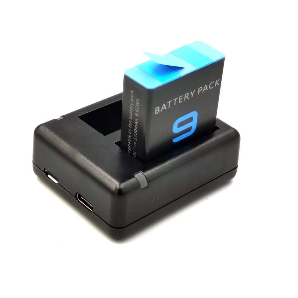 Double Channel Battery Charger for GoPro Hero 9 Black-3