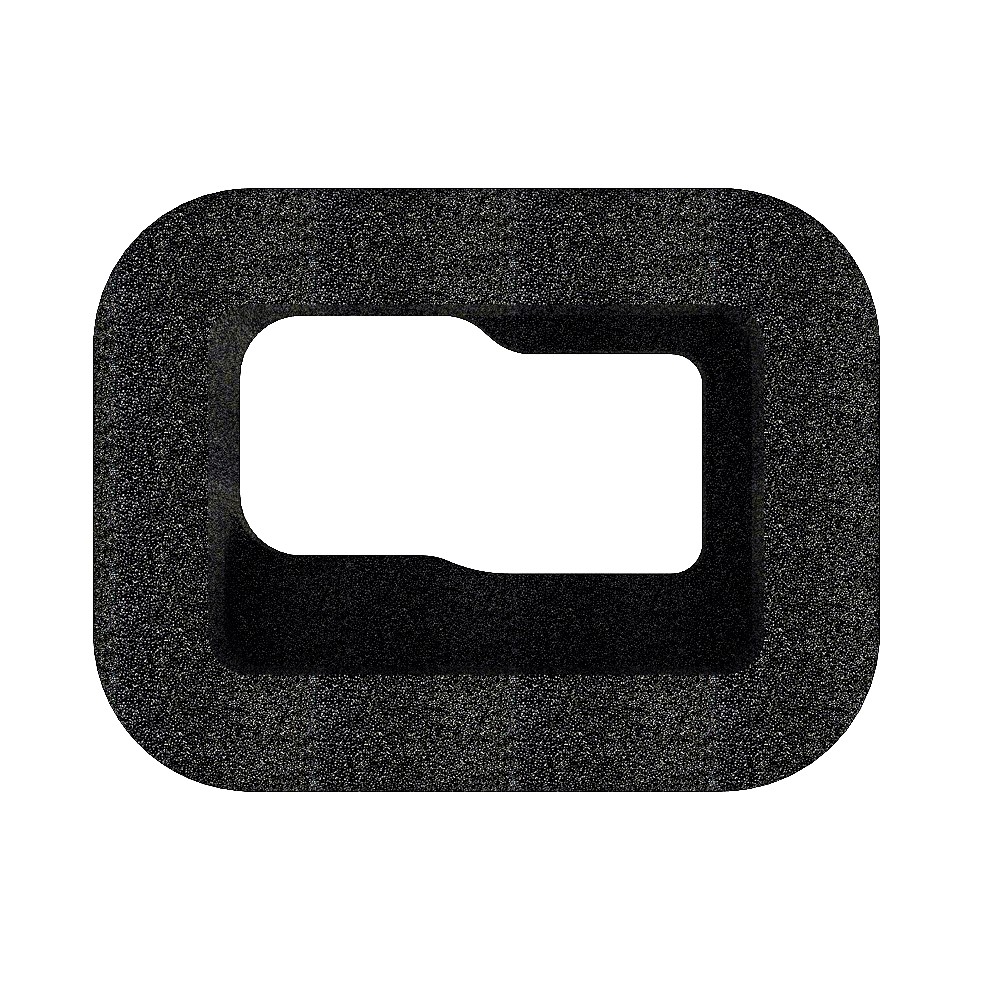 Cas Mousse De Boîtier De Pare-brise Pour Héros Gopro 9 Noir-2
