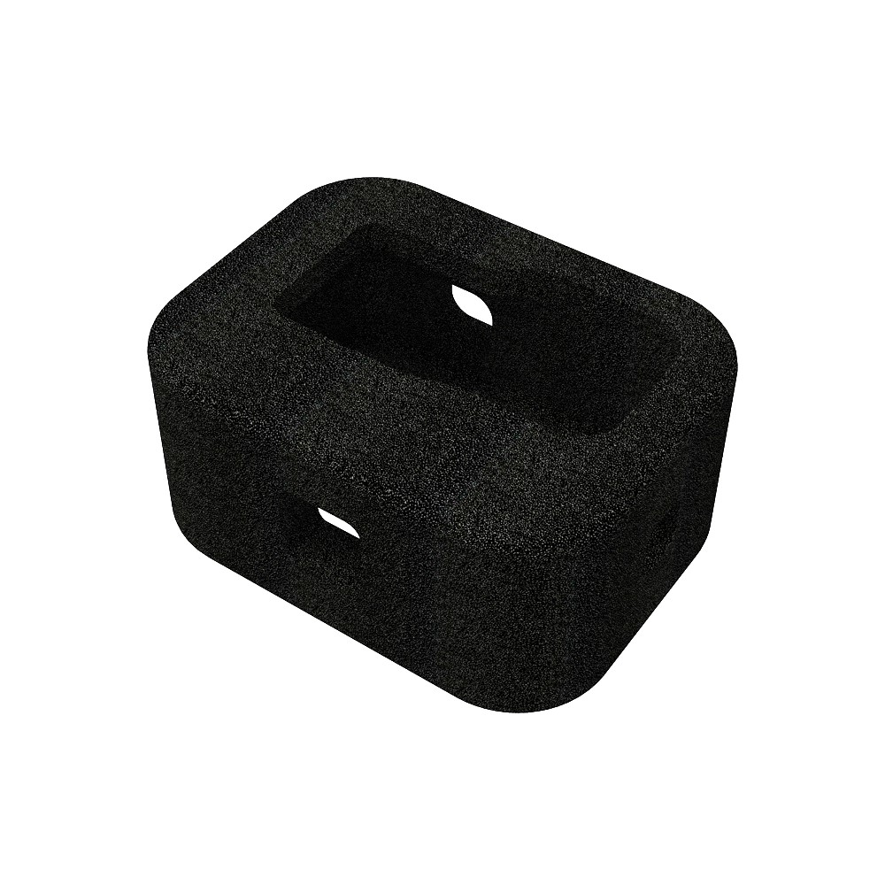 Cas Mousse De Boîtier De Pare-brise Pour Héros Gopro 9 Noir-3