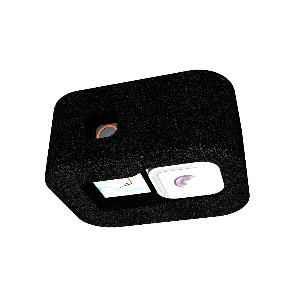 Cas Mousse De Boîtier De Pare-brise Pour Héros Gopro 9 Noir-5