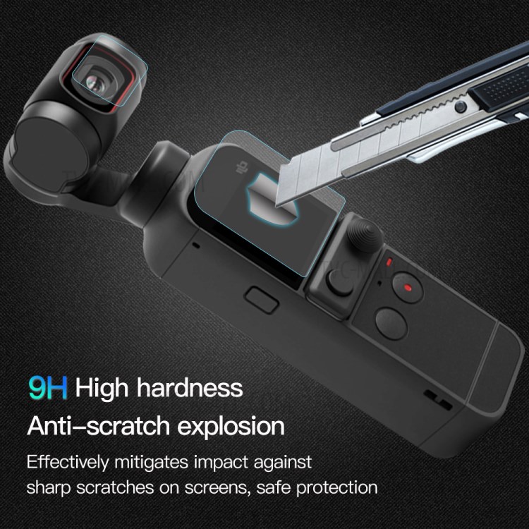 RCGeek 3pcs Lens + LCD Protector De Pantalla De Vidrio Templado Para DJI Osmo Pocket 2-6